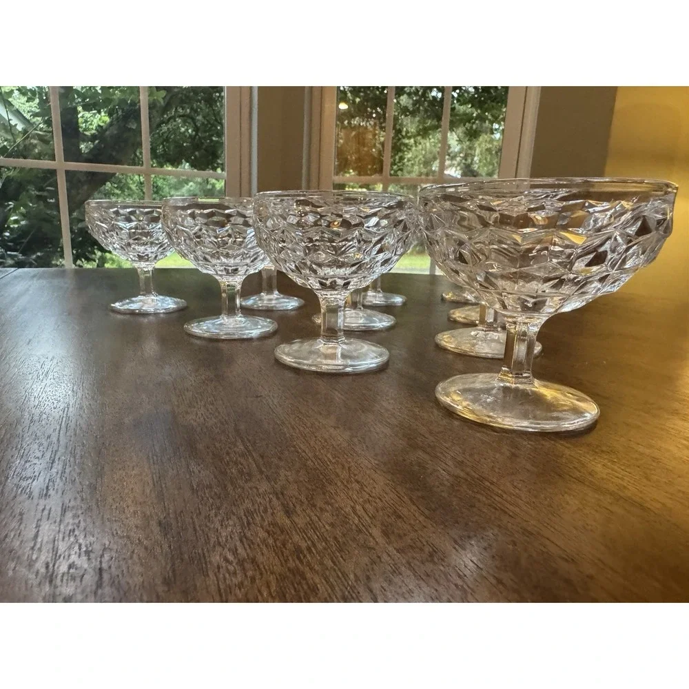 Fosteria American Sundae Glass Set of 10 3 1/8 x 4 in‎